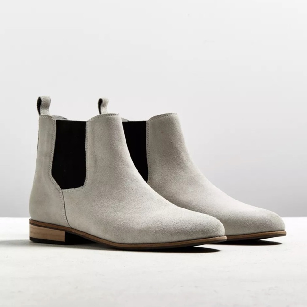 UO Gray Suede Chelsea Boot
